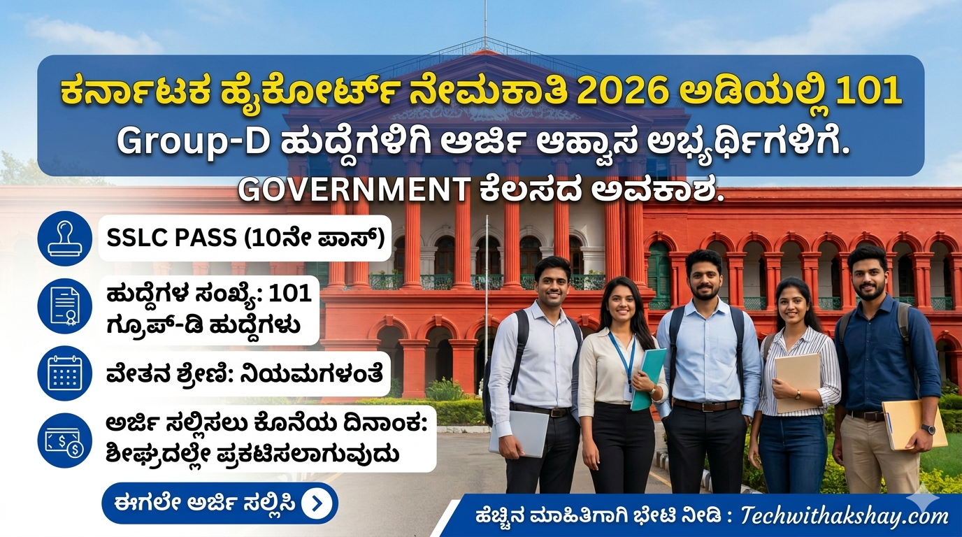High Court Karnataka Recruitment-2026