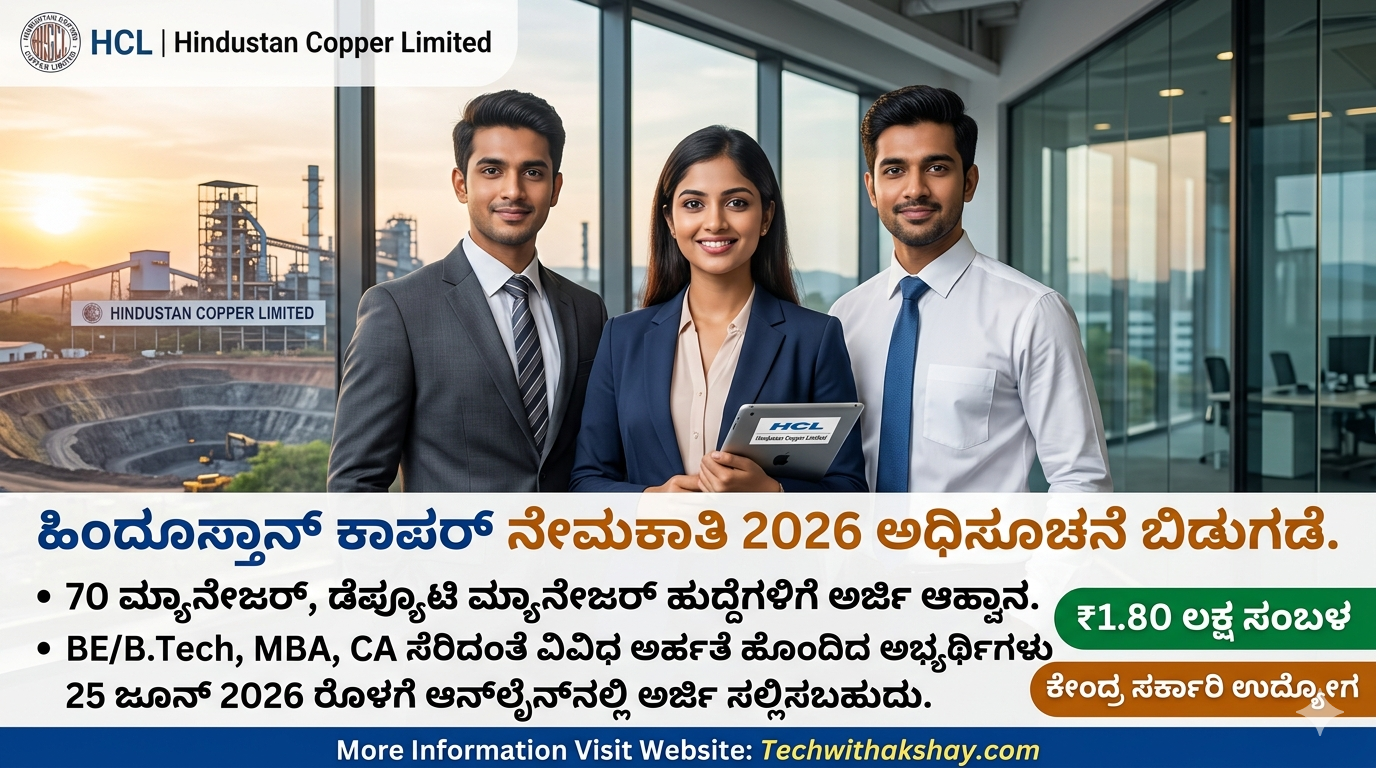 Hindustan Copper Recruitment -2026