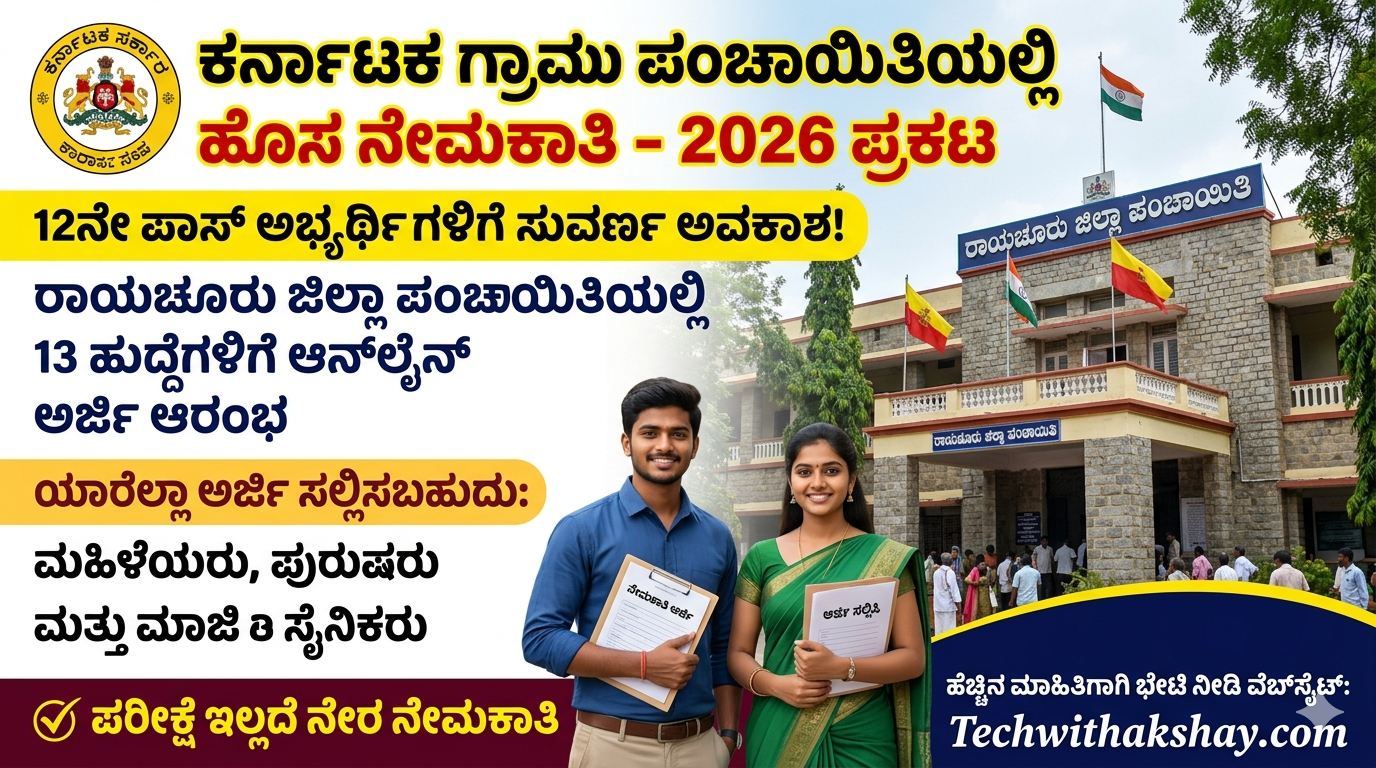 Karnataka Gram Panchayat Recruitment-2026