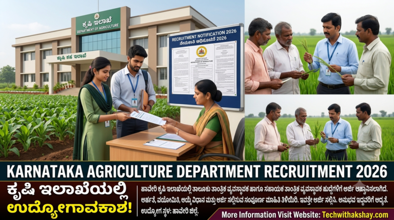 Haveri Agriculture Department Recruitment-2026