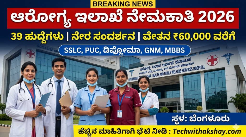 Karnataka Health Department Recruitment-2026