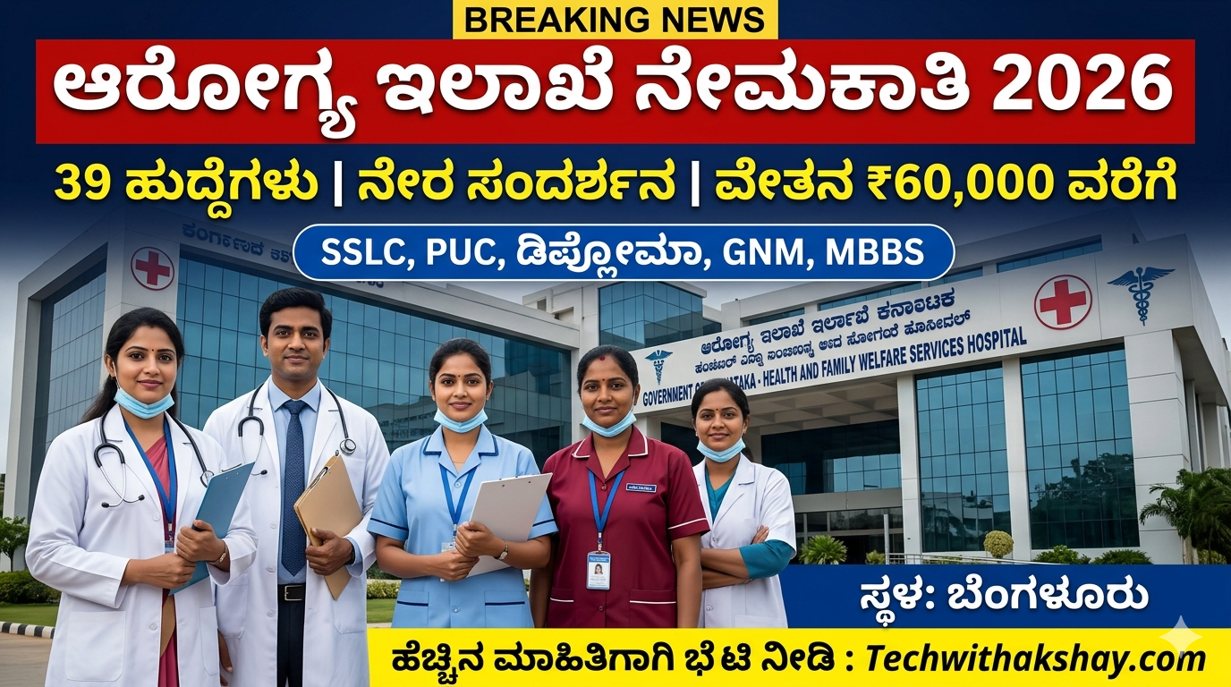 Karnataka Health Department Recruitment-2026