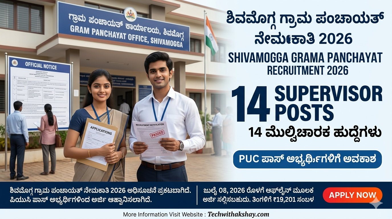 Shivamogga Grama Panchayat Recruitment-2026