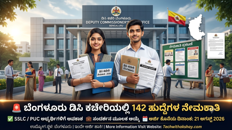 DC Office Bengaluru Recruitment-2026
