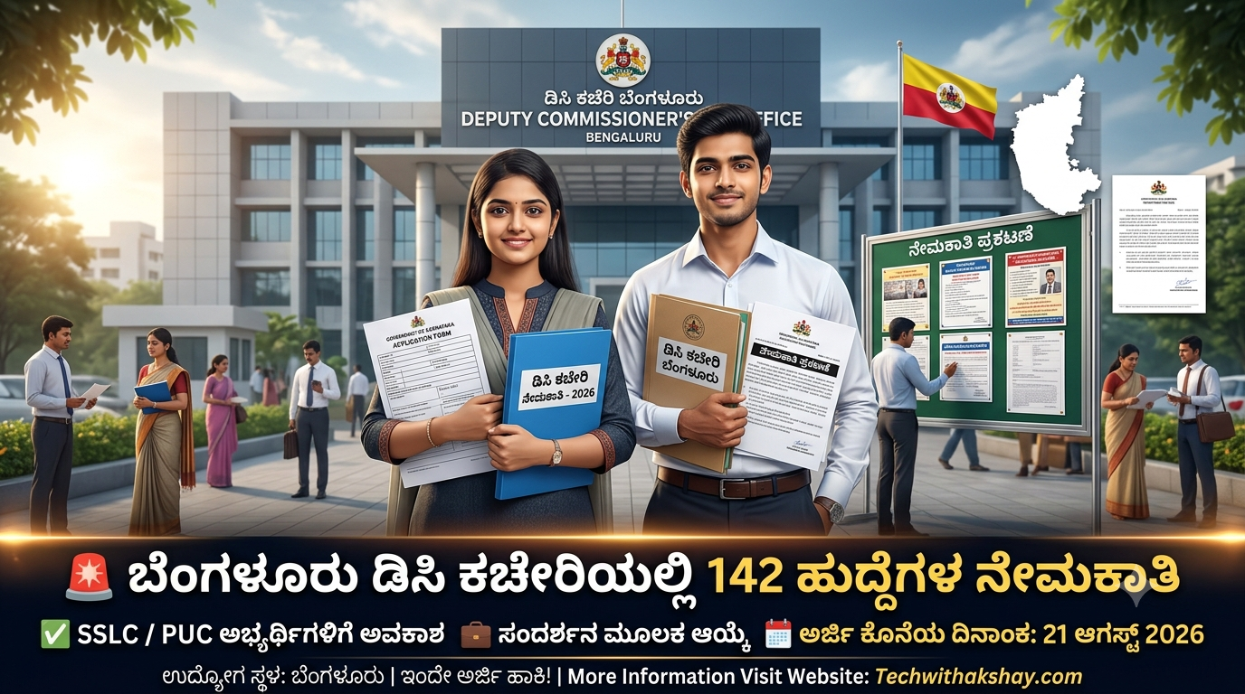 DC Office Bengaluru Recruitment-2026