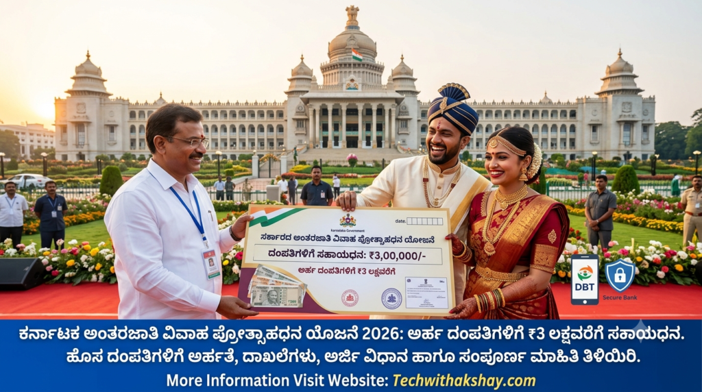 Karnataka Intercaste Marriage Incentive Scheme- 2026