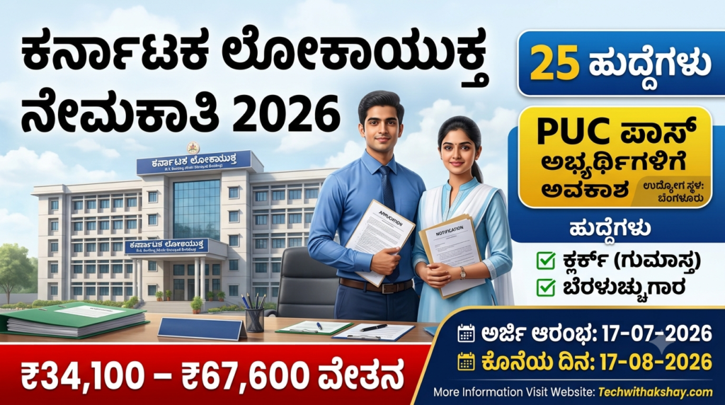 Karnataka Lokayukta Recruitment-2026
