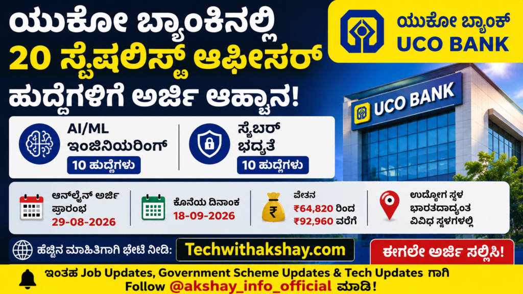 UCO Bank Recruitment- 2026