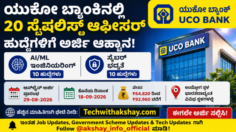 UCO Bank Recruitment- 2026