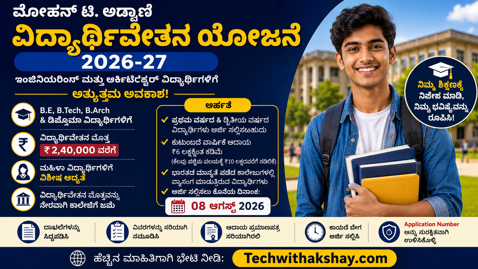 Mohan T Advani Centennial Scholarship Programme-2026