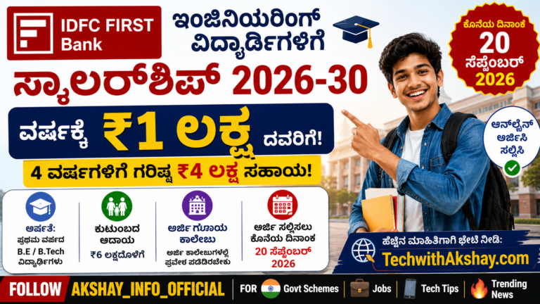 IDFC FIRST Bank Scholarship-2026